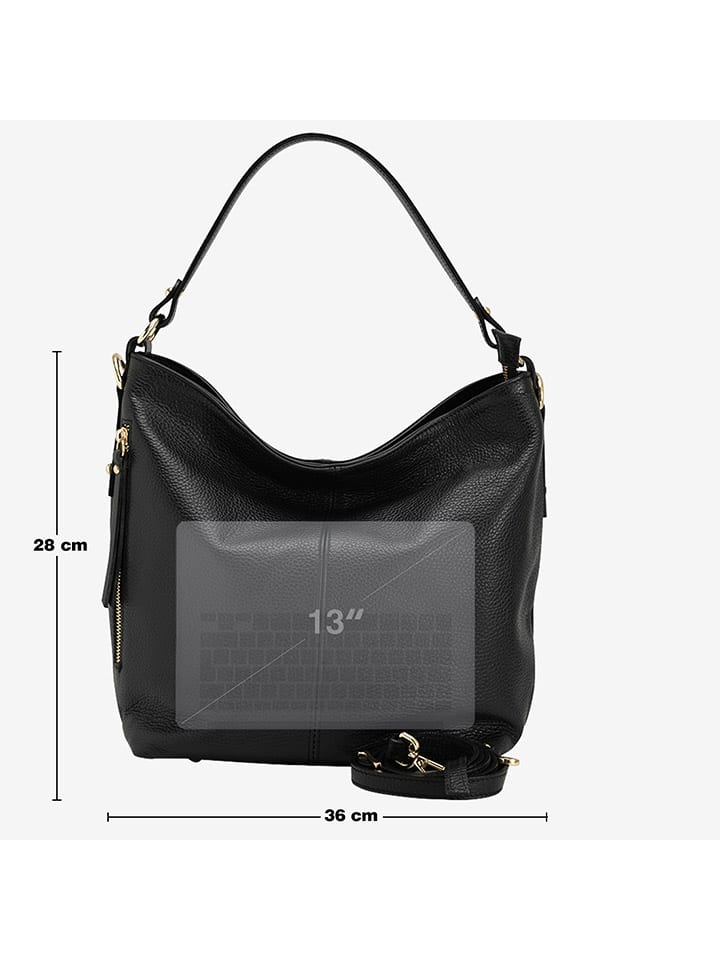 Lucca Baldi Leder-Schultertasche 