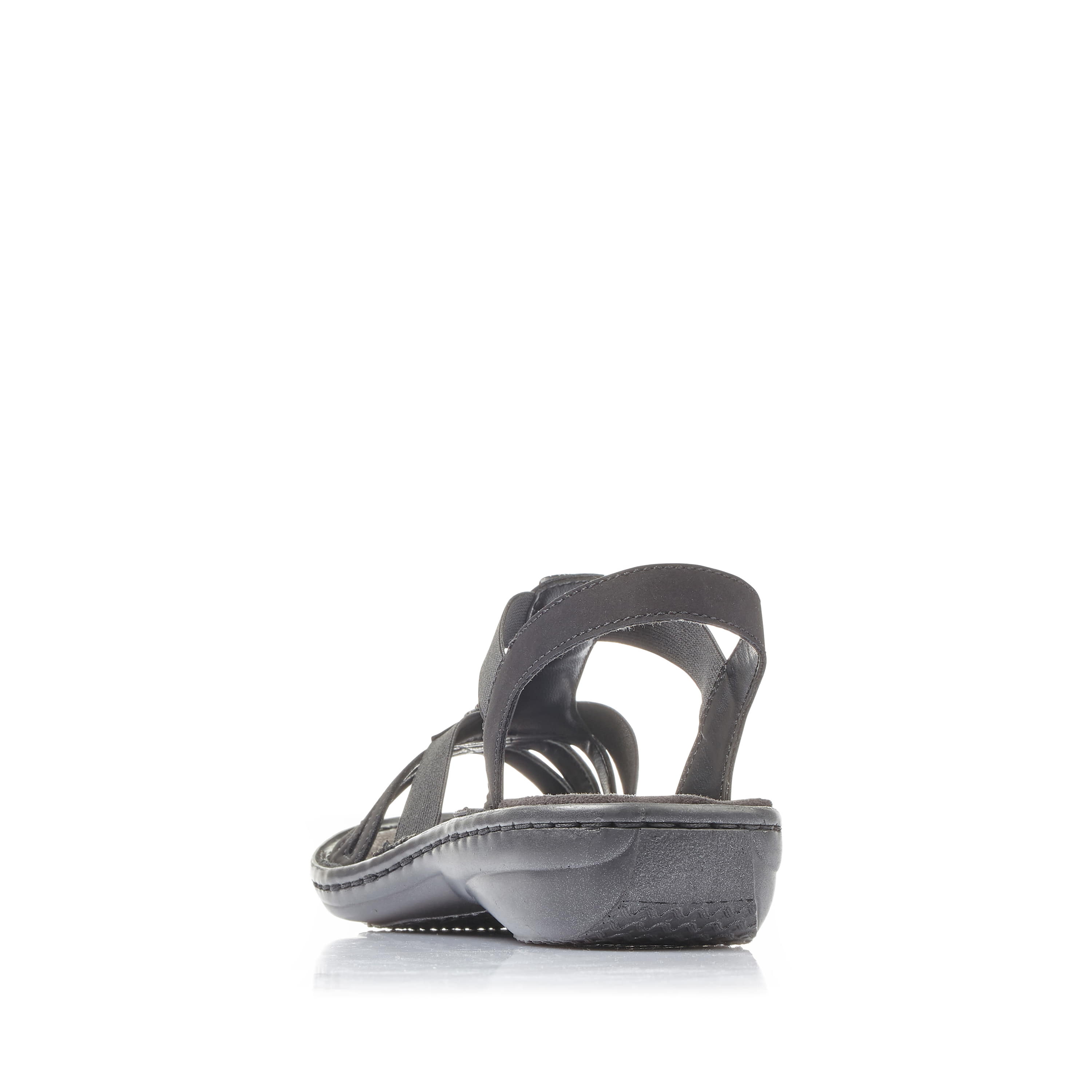 Rieker Damen Riemchensandalen nachtschwarz