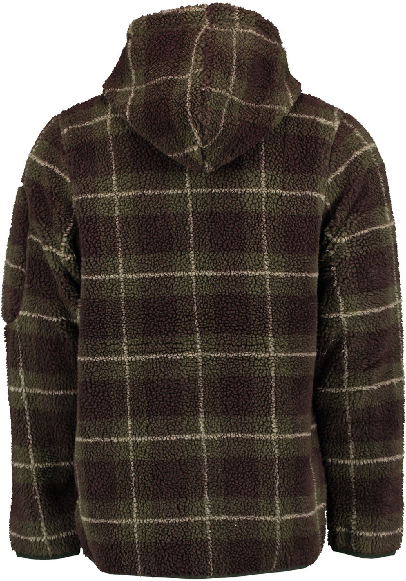 Tom Collins Fleecejacke Arypa Herren Teddyfleece-Jacke mit Kapuze und Kängurutaschen