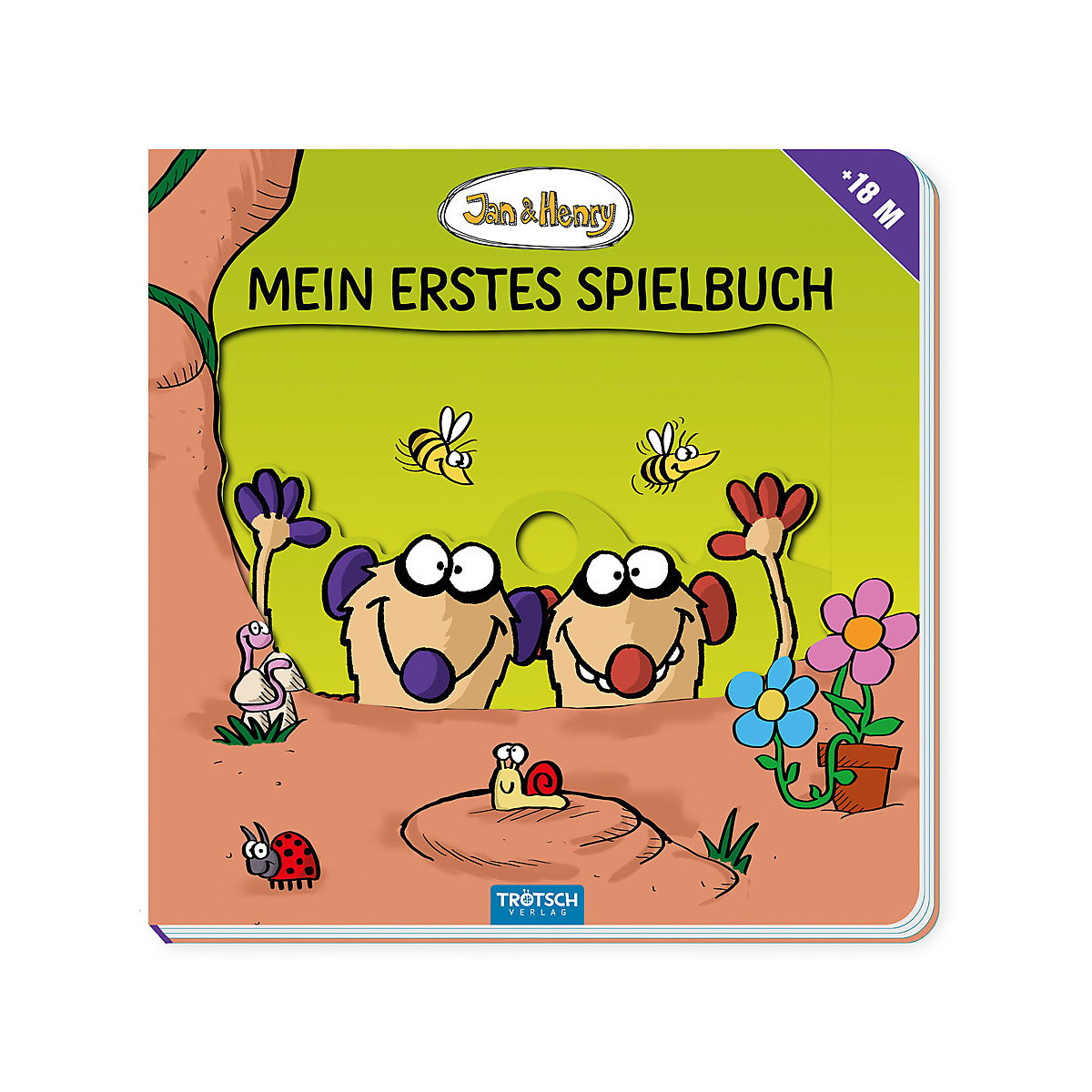 Trötsch Jan und Henry Mein erstes Spielbuch Pappenbuch mit Schiebern
