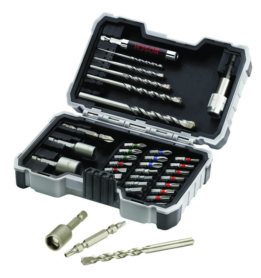 Bosch Blue Accessories 2607017326 35-delni komplet profesionalnih svedrov/vijačnih nastavkov za beton