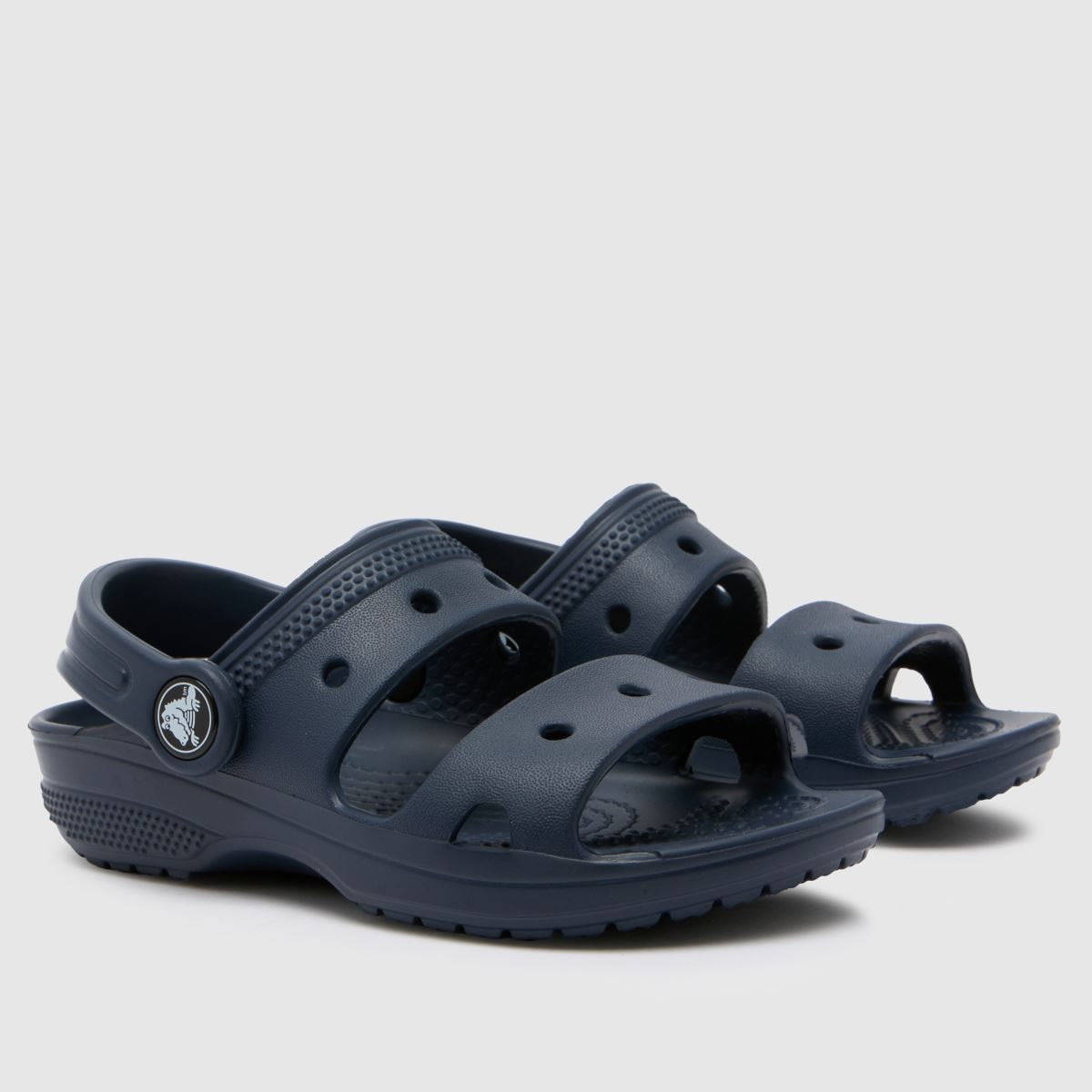 Crocs marinblå klassiska sandaler för småbarn