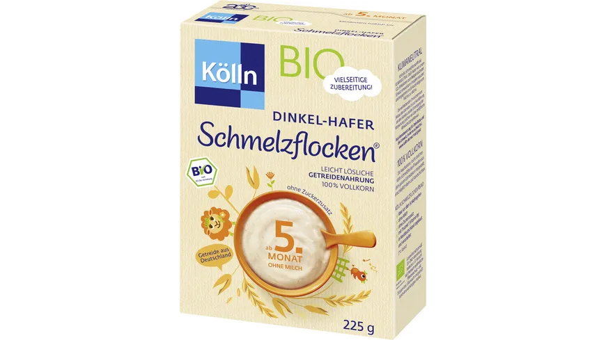 Kölln Bio Schmelzflocken® Dinkel-Hafer 225 g