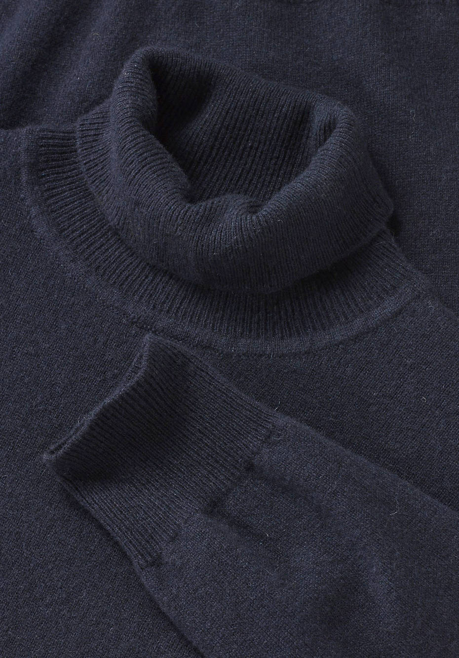 Rollkragen-Pullover aus Schurwolle mit Kaschmir