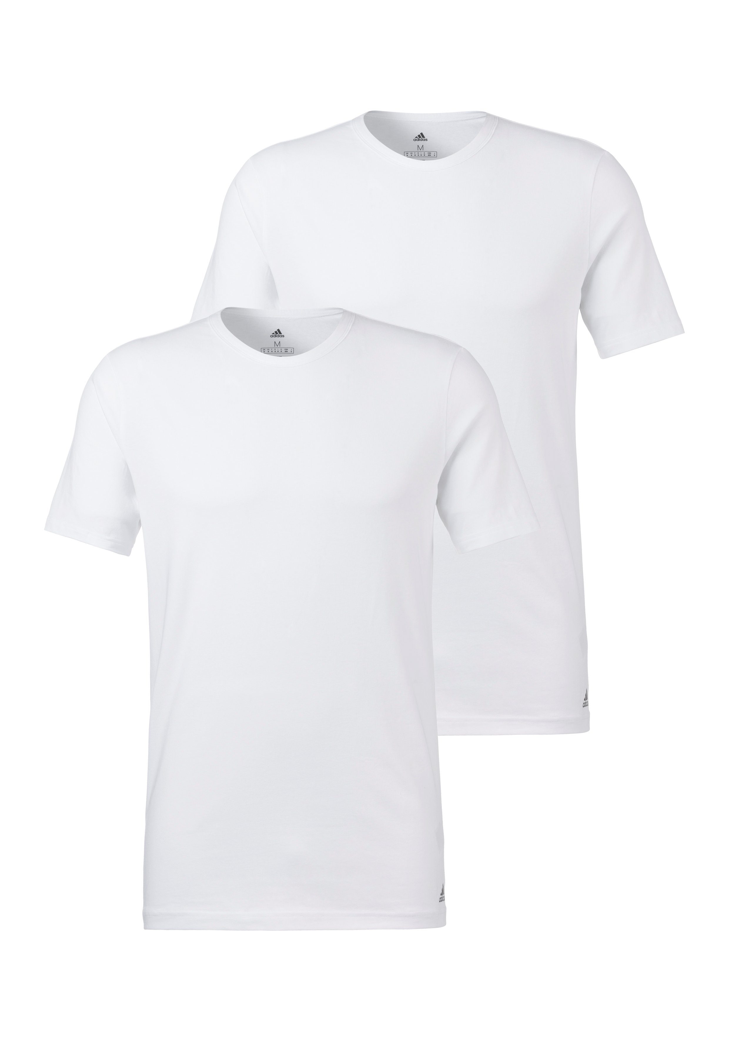 adidas Sportswear T-Shirt (2er-Pack) mit Rundhalsausschnitt