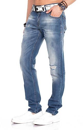 Cipo & Baxx Jeanshose im Regular Fit-Schnitt mit coolem Gürtel