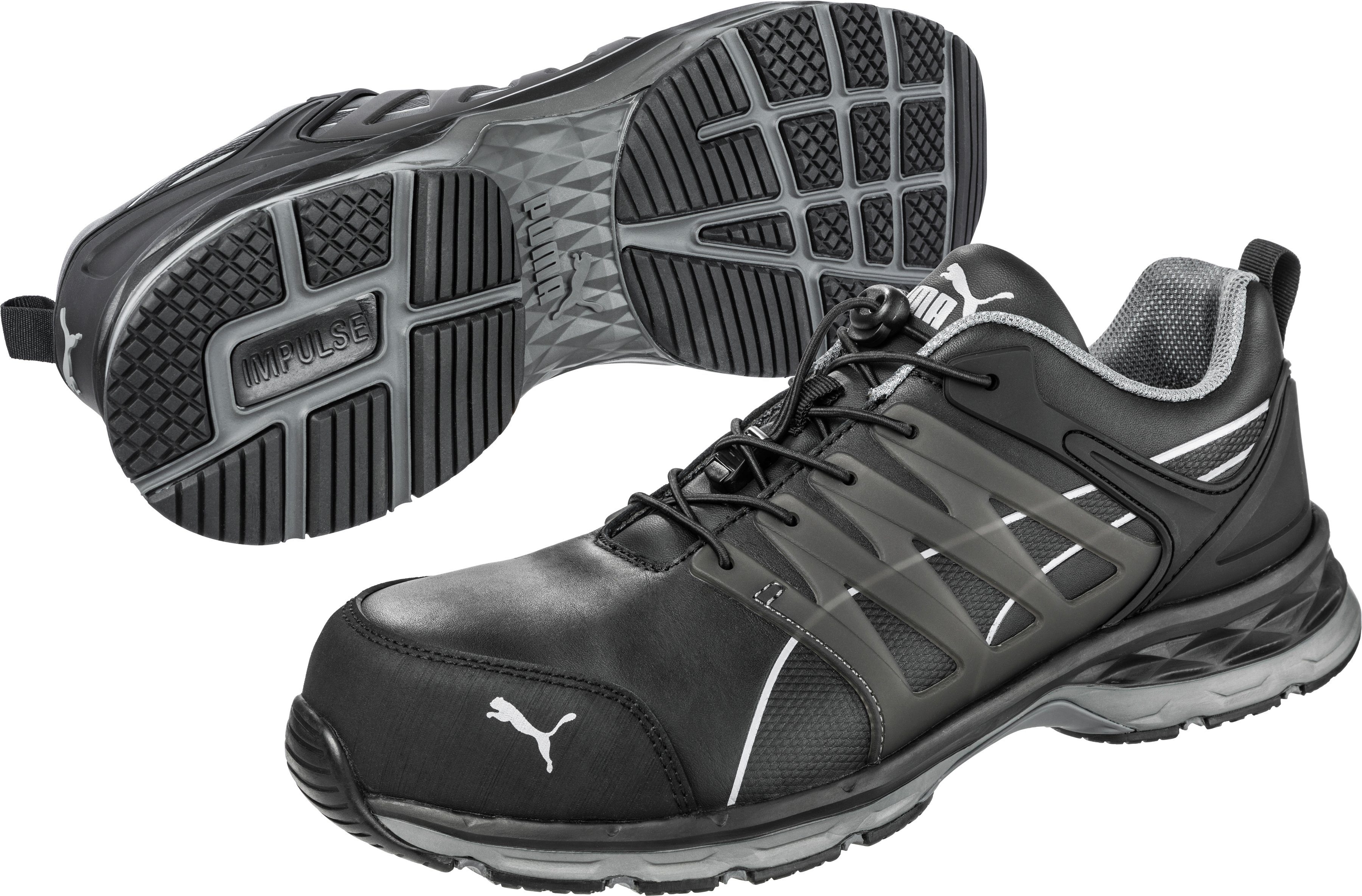 PUMA Safety VELOCITY 2.0 BLACK LOW S3 ESD HRO SRC Sicherheitsschuh S3