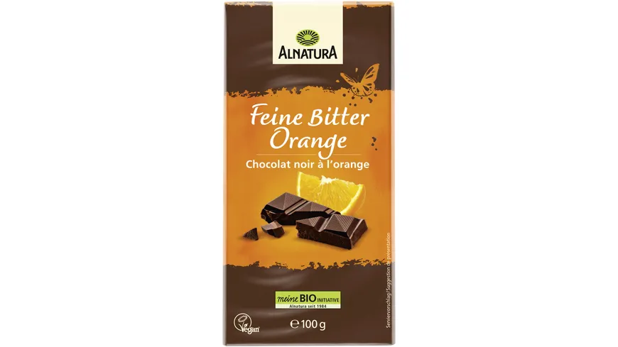 Alnatura Bio Feine Bitterschokolade Orange 100 g