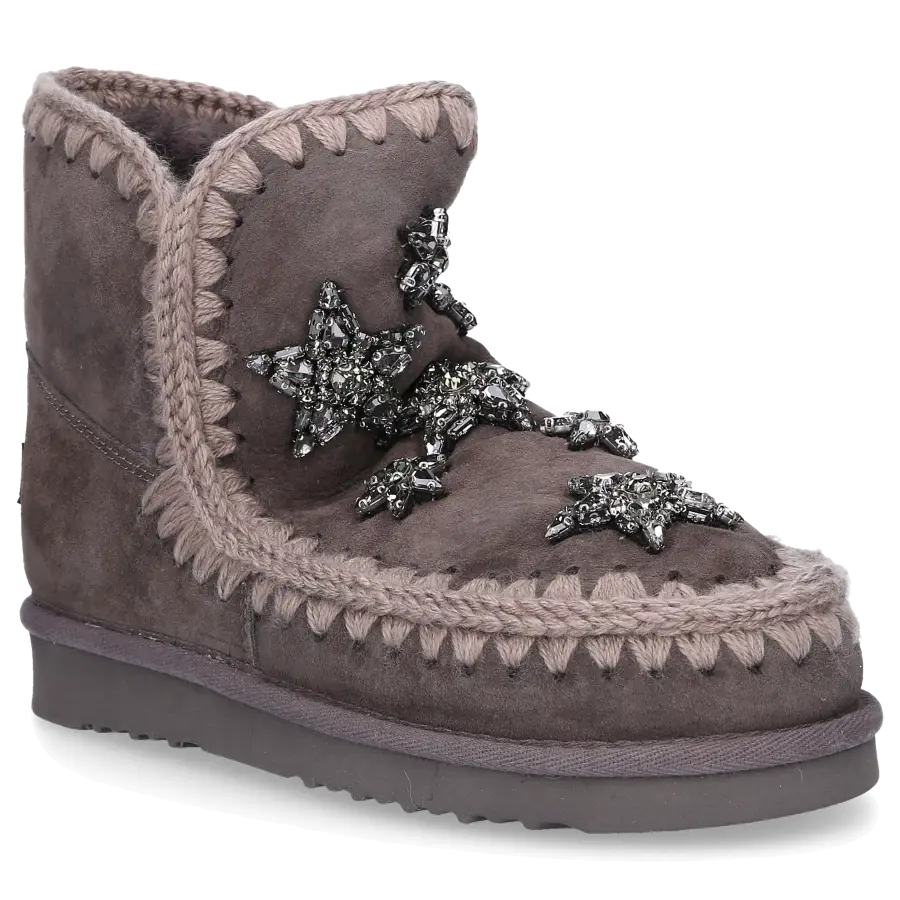 MOU - Snowboots ESKIMO STARS gefüttert - grau