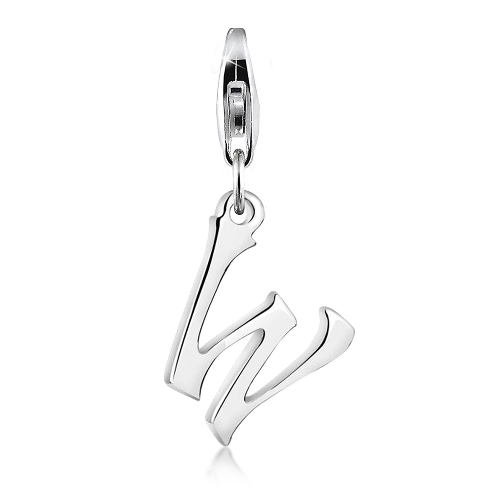 Nenalina Nenalina Amulette Pendentif Charm Lettre en argent sterling 925 pour tous les s p Pendentif