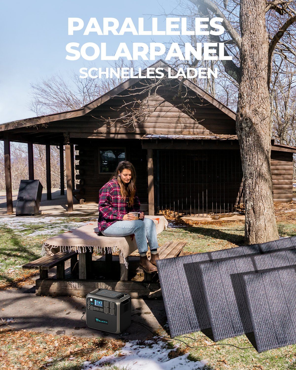 BLUETTI Solaranlage PV350 350W Solarpanel, (1-St), IP65 Wasserdicht