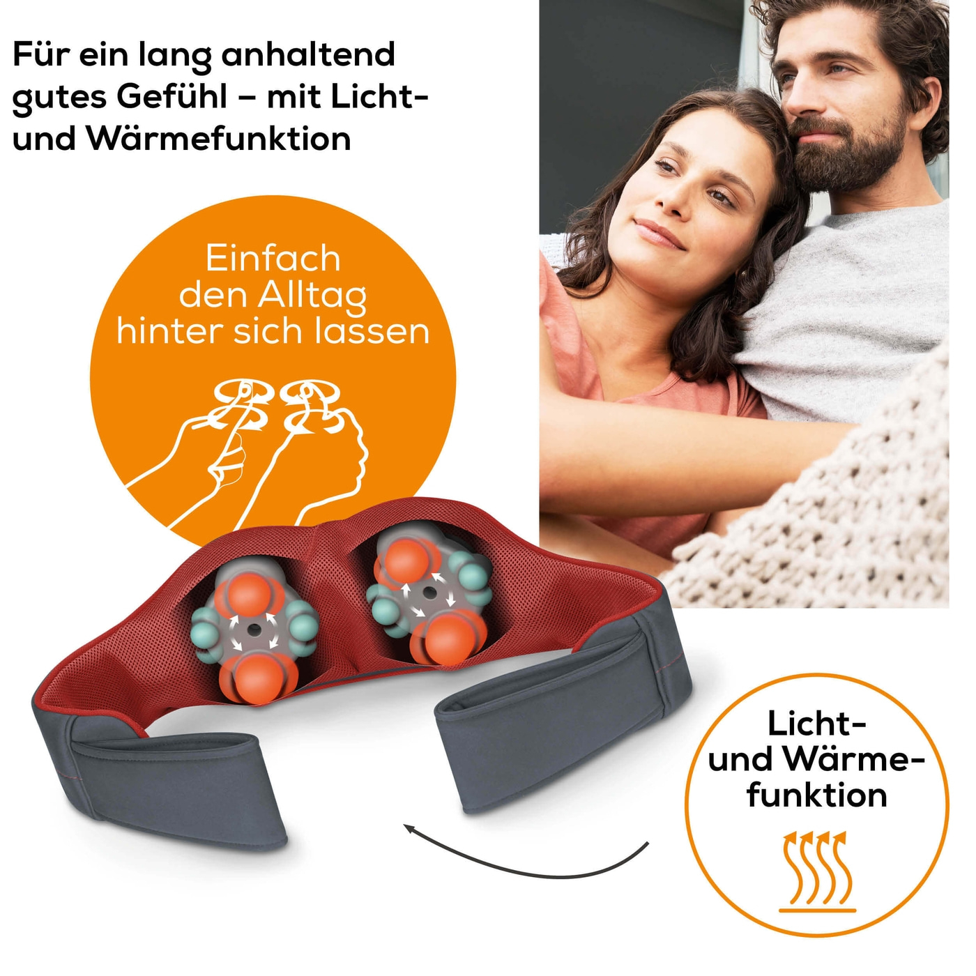 Beurer 3D Shiatsu-Massagegerät MG 151-Vielseitig einsetzbares Massagerät mit 3D Massageköpfen für ein reales Massageerlebnis