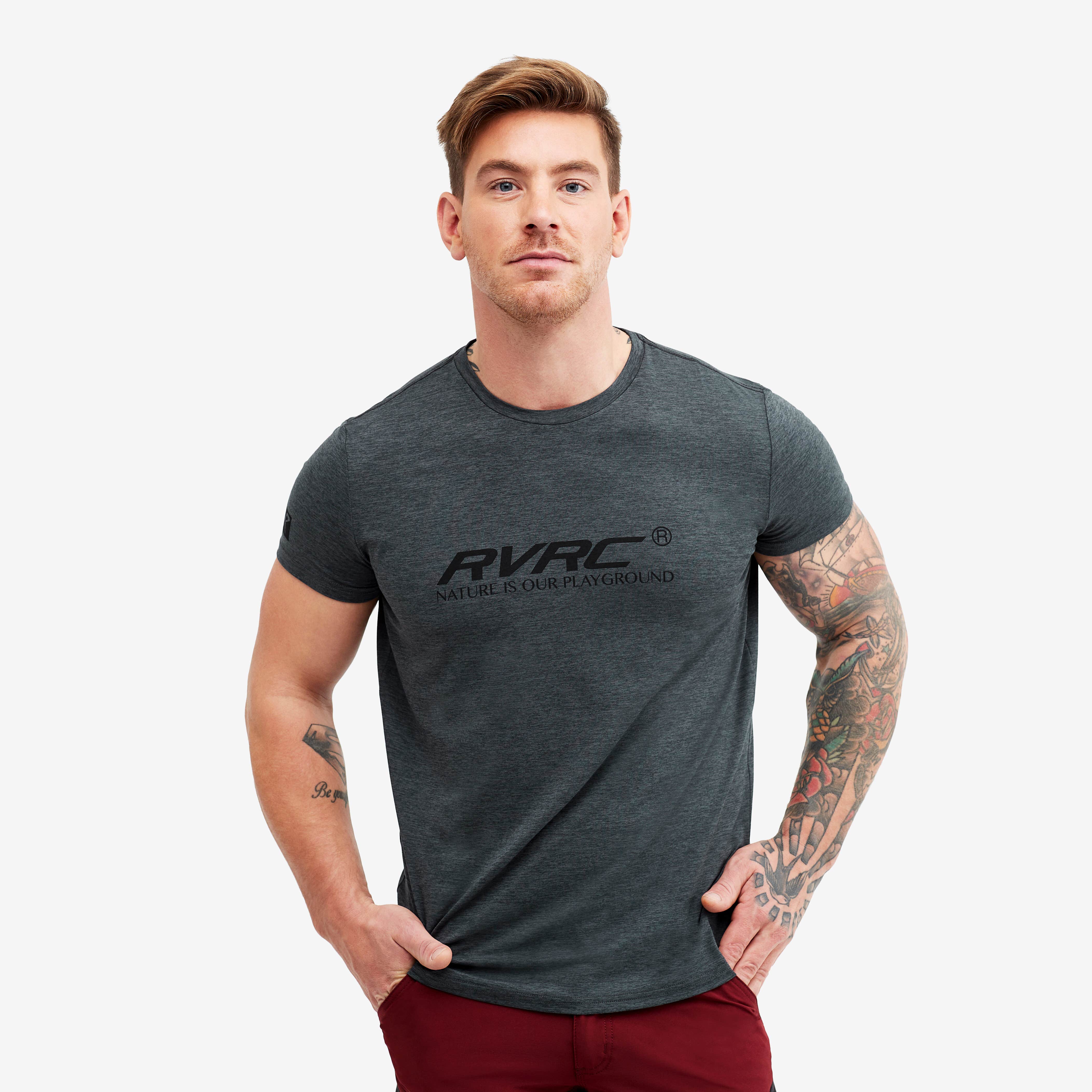 Vagabond Tee Homme Anthracite Melange