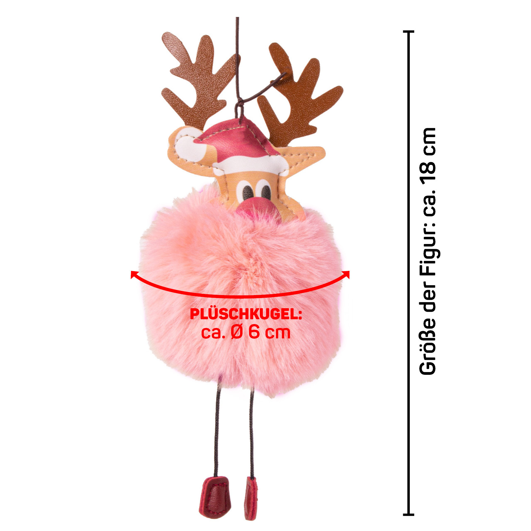 Canadian Cat Company Katzenangeln Canadian Cat Company Spielangel Rudolph rosa
