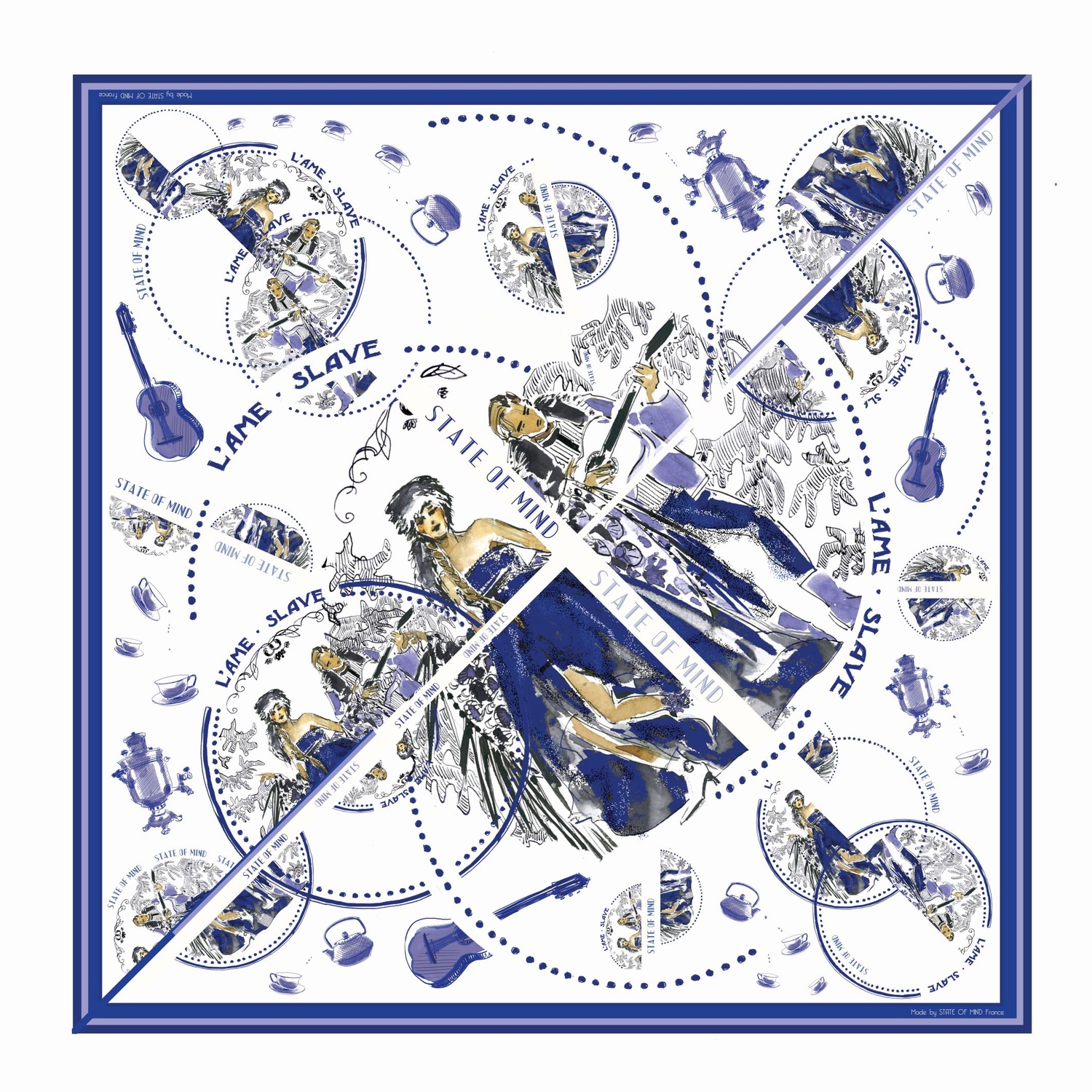 L'Ame Slave Silk Scarf
