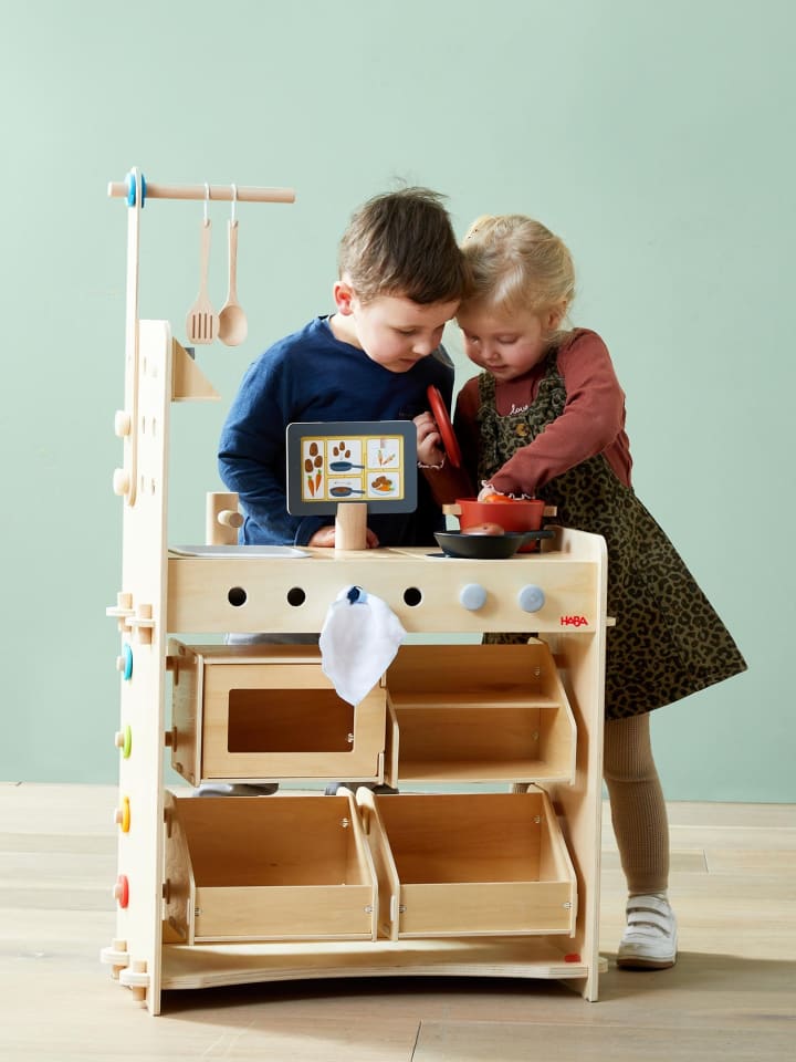 Haba Kaufladen Rollenspiel Studio 3 in 1 – Küche, Kaufladen & Werkstatt in bunt günstig kaufen onesize
