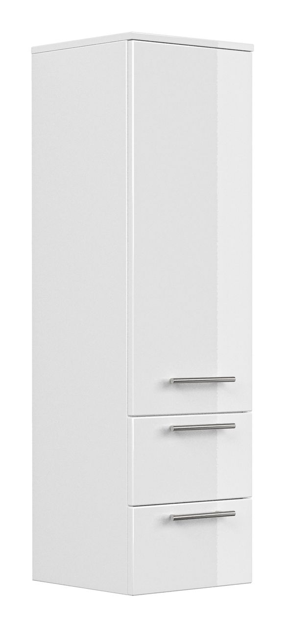 Posseik Badmöbel-Set Luna 80 cm (4-teilig) weiß hochglanz EEK: F