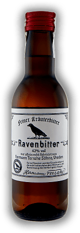 Ravenbitter 0,2 Liter Ravenbitter 0,2 Liter Sanfter Kräuterbitter ohne Zucker. 0,2	 Liter - Vol 42%