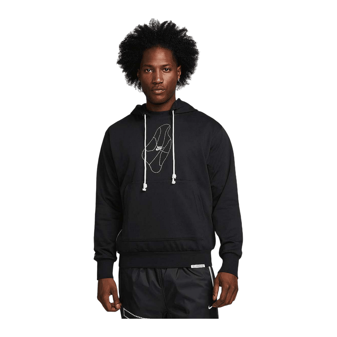 Nike Standard Issue Chain Hoody Schwarz Weiss F010