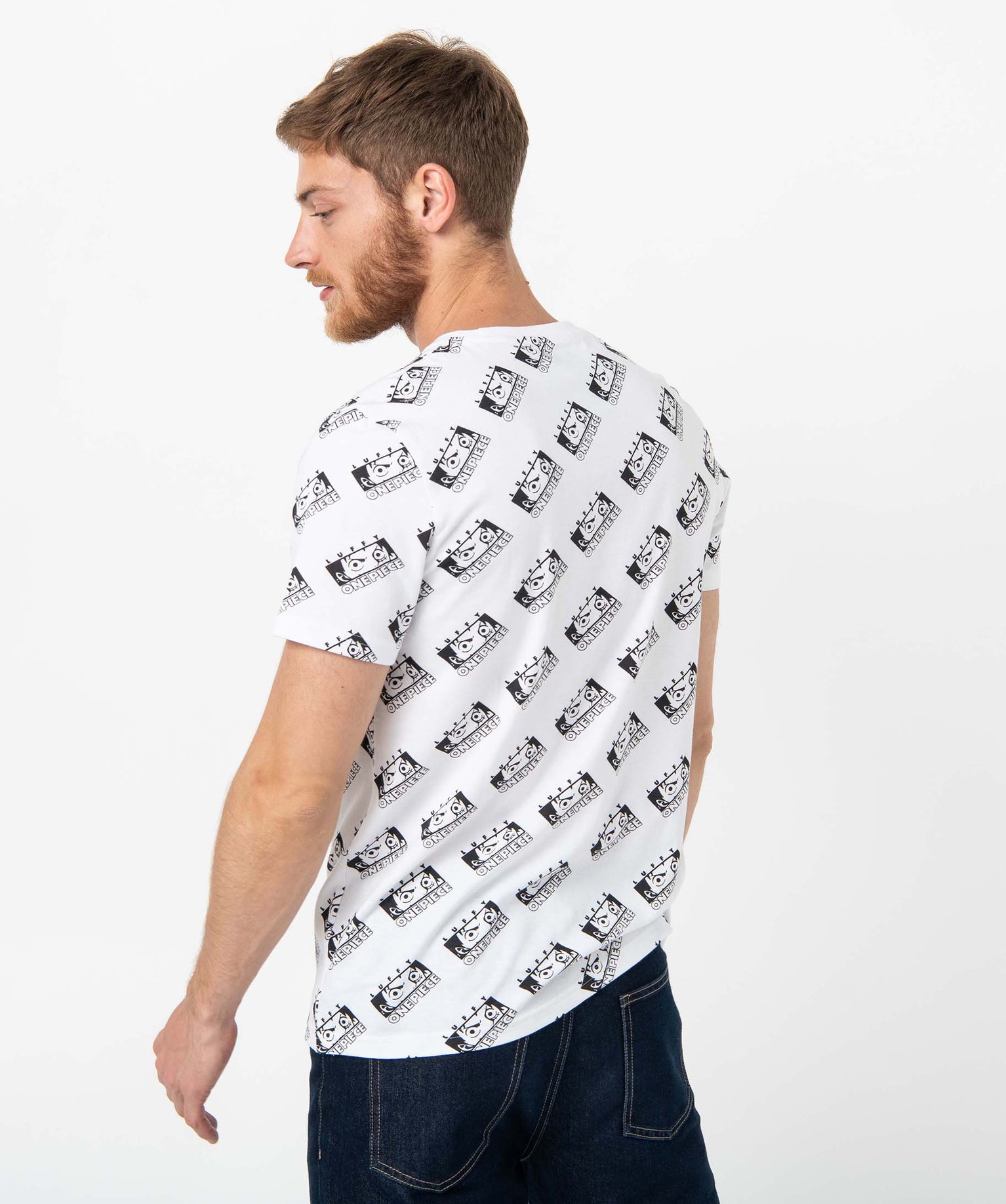 Tee-shirt homme à manches courtes – One Piece blanc | GEMO