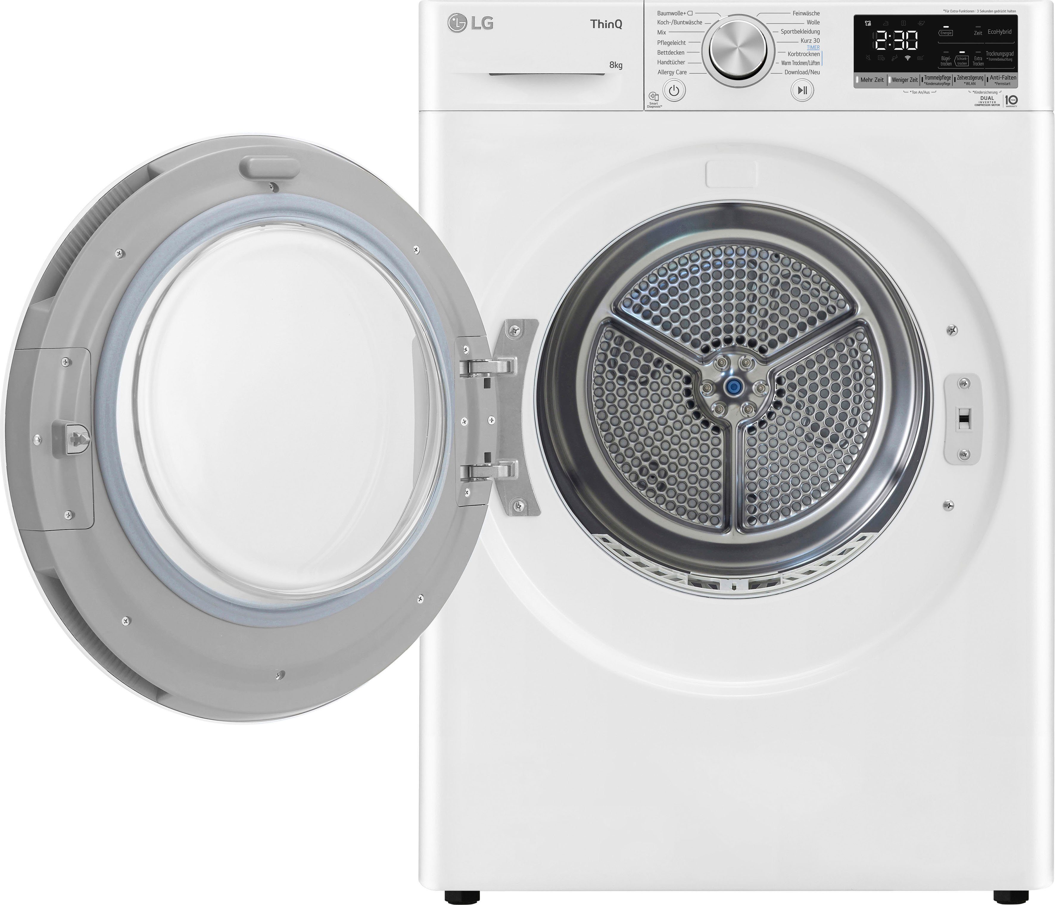 LG Wärmepumpentrockner RT80V9, 8 kg