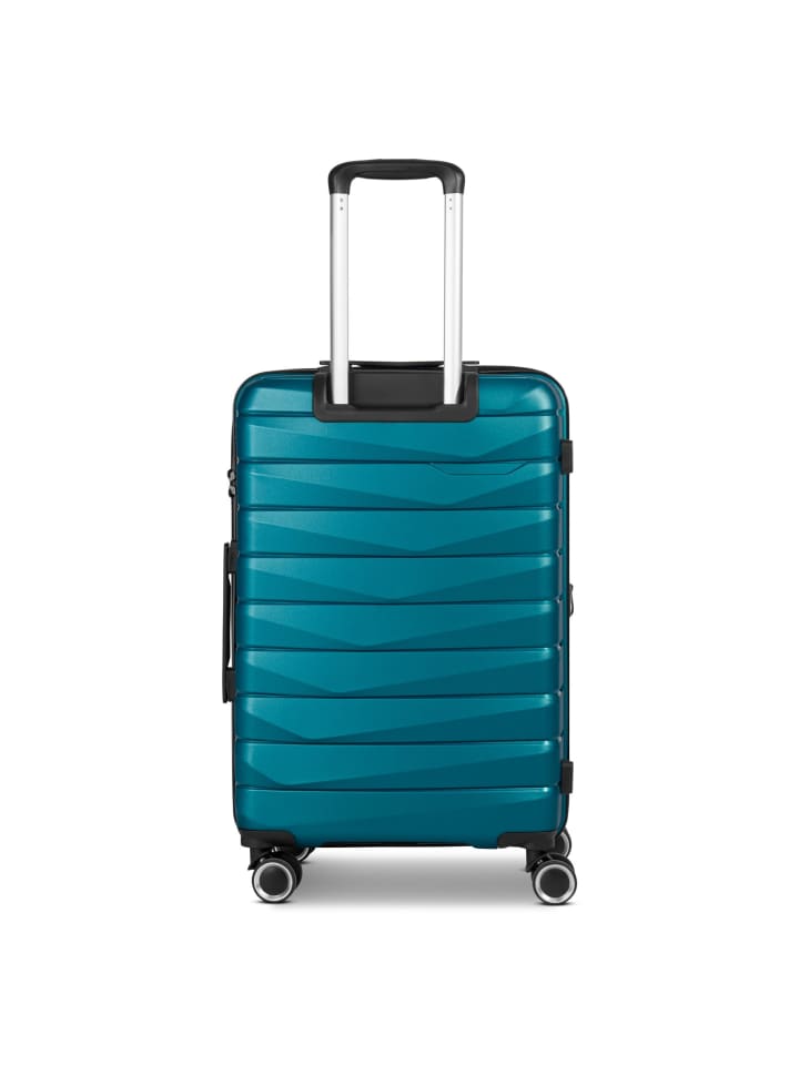 Bench Paris 4 Rollen Kofferset 3-teilig mit Dehnfalte in arctic-petrol günstig kaufen onesize