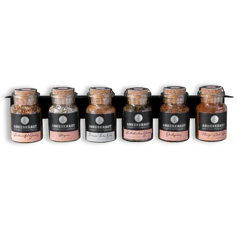 Leckerhelfer - automatisch Lecker Gewürzregal Regal Gewürzregal passend für die Gewürze von Ankerkraut®, Komplett-Set 1-tlg.
