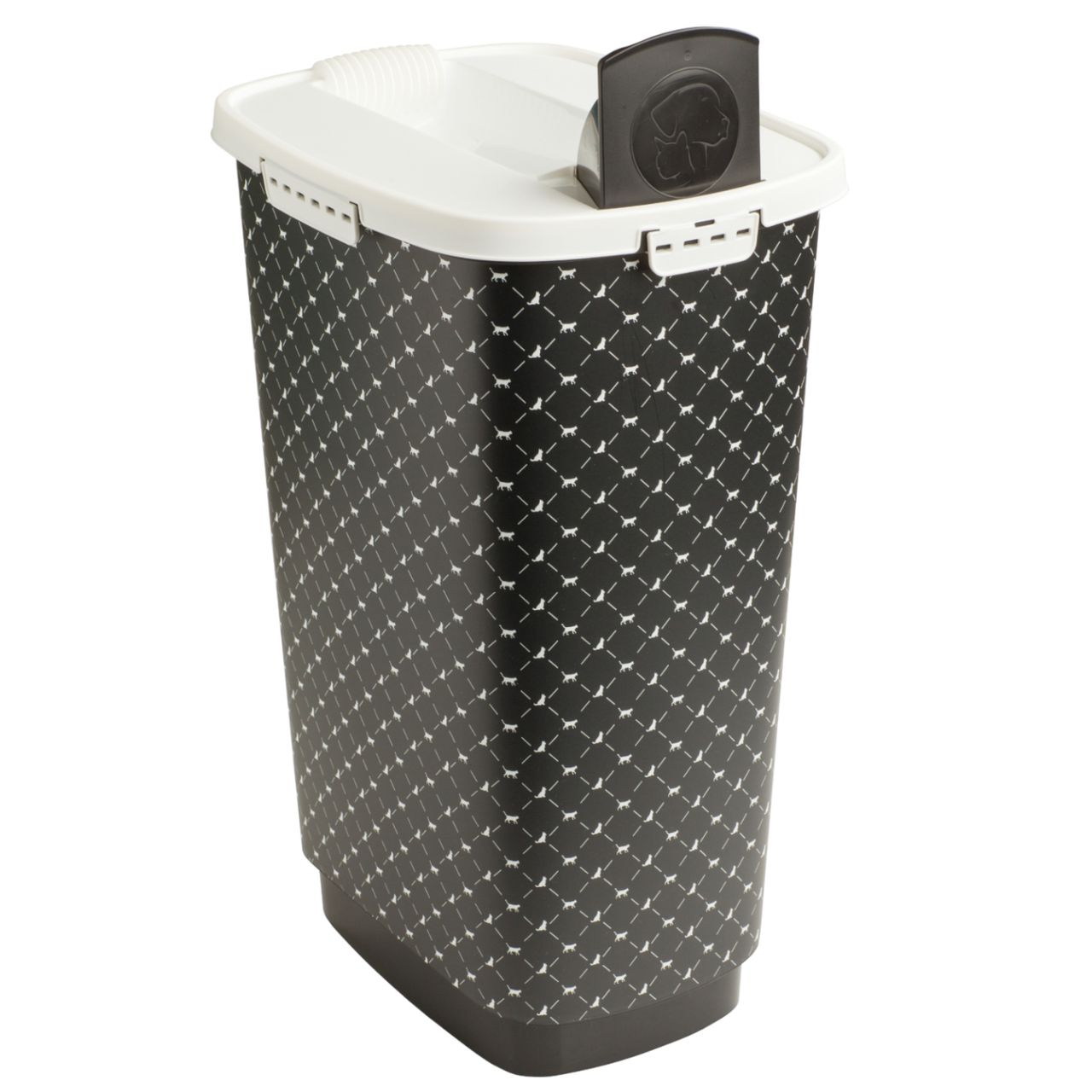 Rotho Babydesign Rotho MyPet Cody Tierfutterbehälter 50l mit Deckel, schwarz