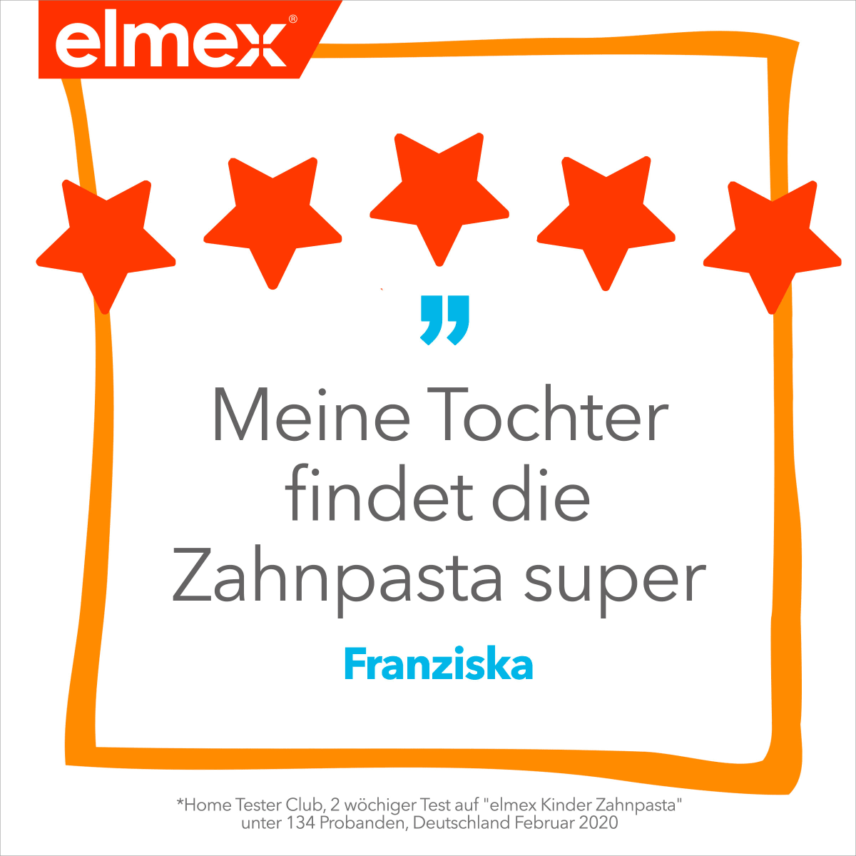 Zahnpasta Kinder, 2 bis 6 Jahre, 50 ml