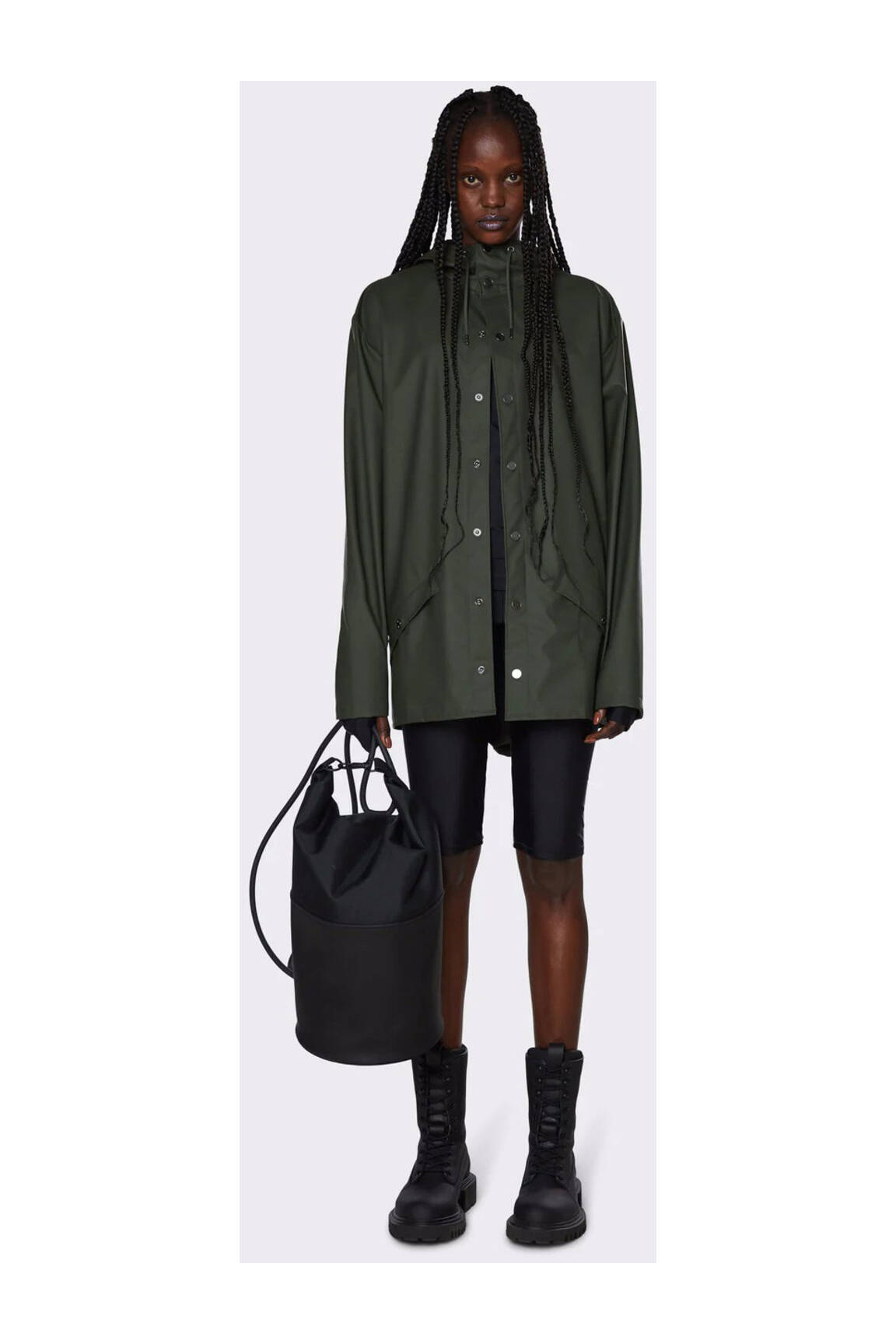 Rains Impermeables Trenchs Unisexe couleur vert
