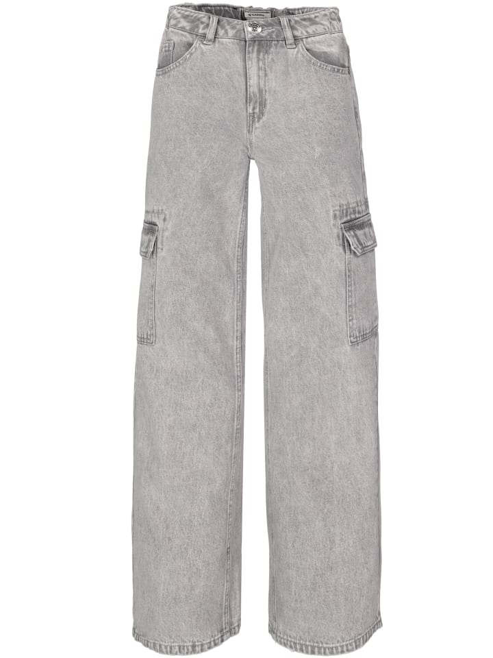 Garcia Wide Leg Cargojeans slim fit in bleached günstig kaufen