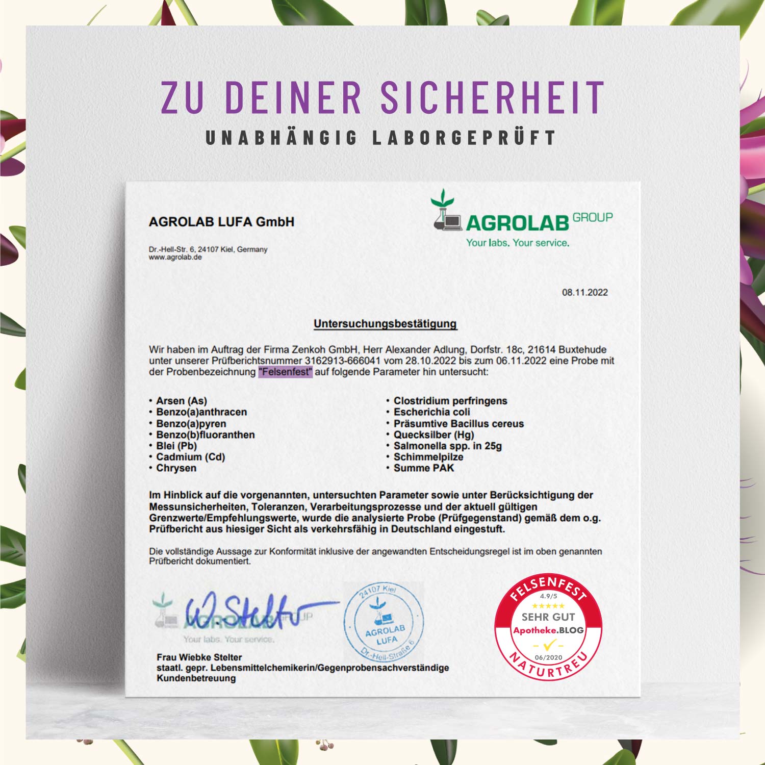 Johanniskraut Baldrian Passionsblume Komplex - Felsenfest - NATURTREU®