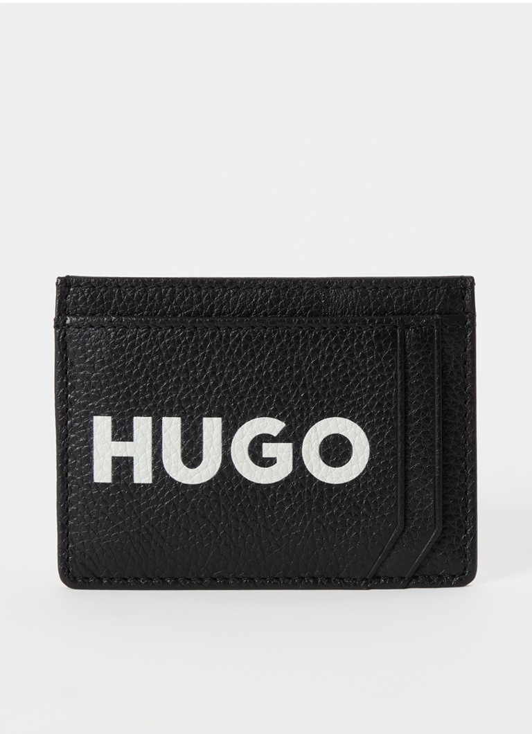 HUGO BOSS Malick -nahkainen passikotelo logolla