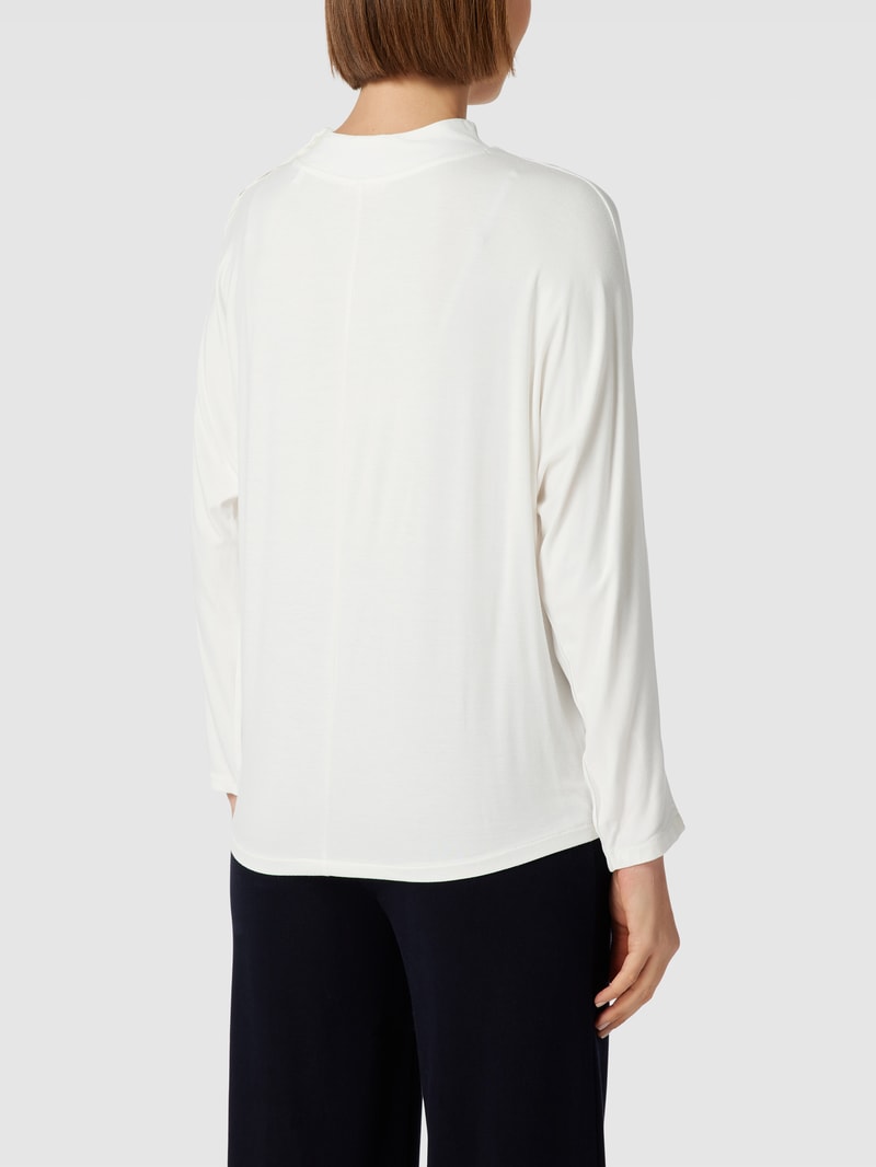 Blusenshirt mit Knopfleiste Modell 'Selse' in offwhite