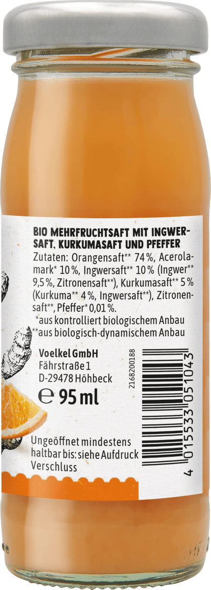 Ingwer & Kurkuma Shot, 95 ml