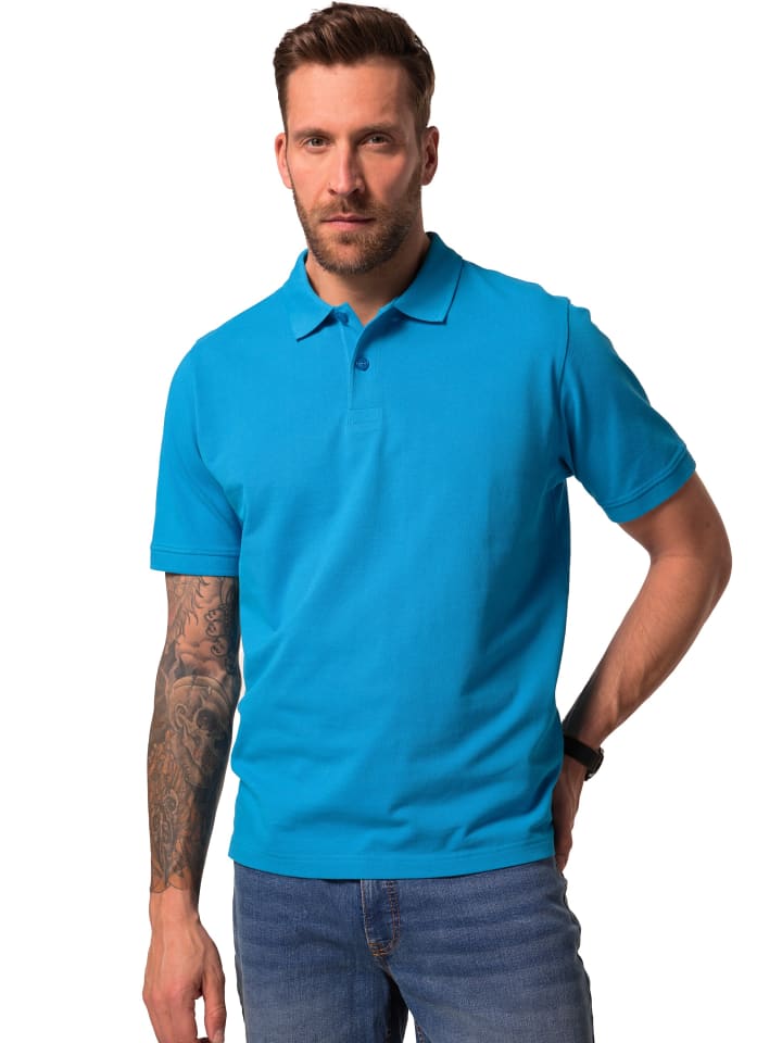 JP1880 Poloshirt in helles azurblau günstig kaufen