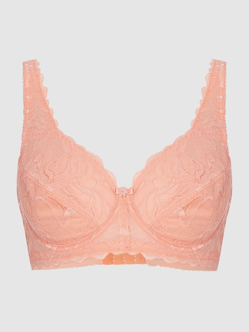 PLUS SIZE Bügel-BH aus Spitze Modell 'Valencia' in apricot