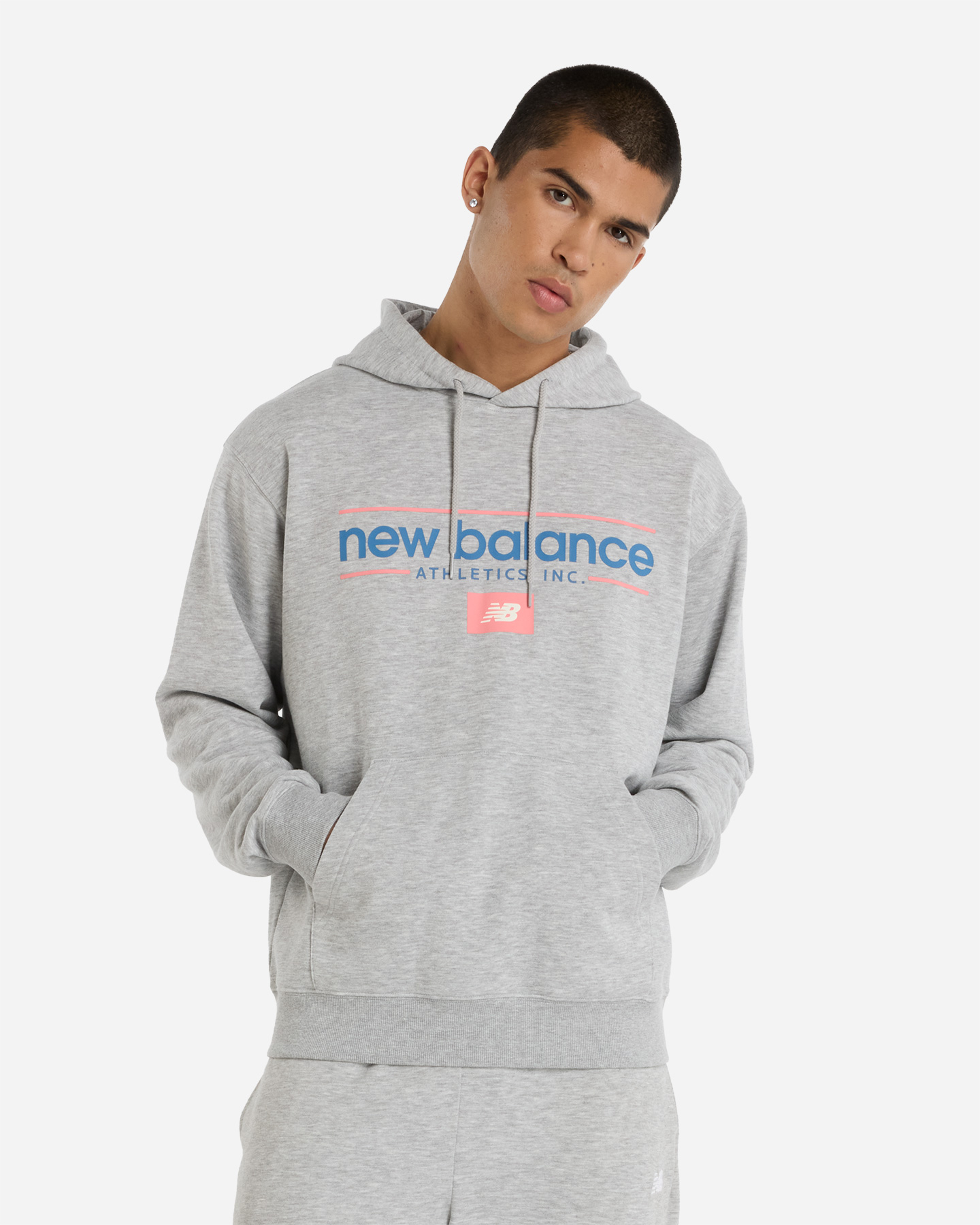Felpa New Balance Big Logo M MT51928AG