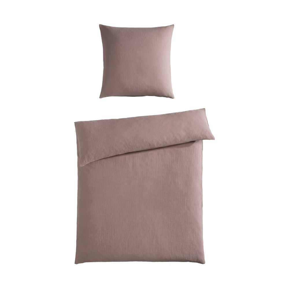 Bettwäsche Musselin mauve