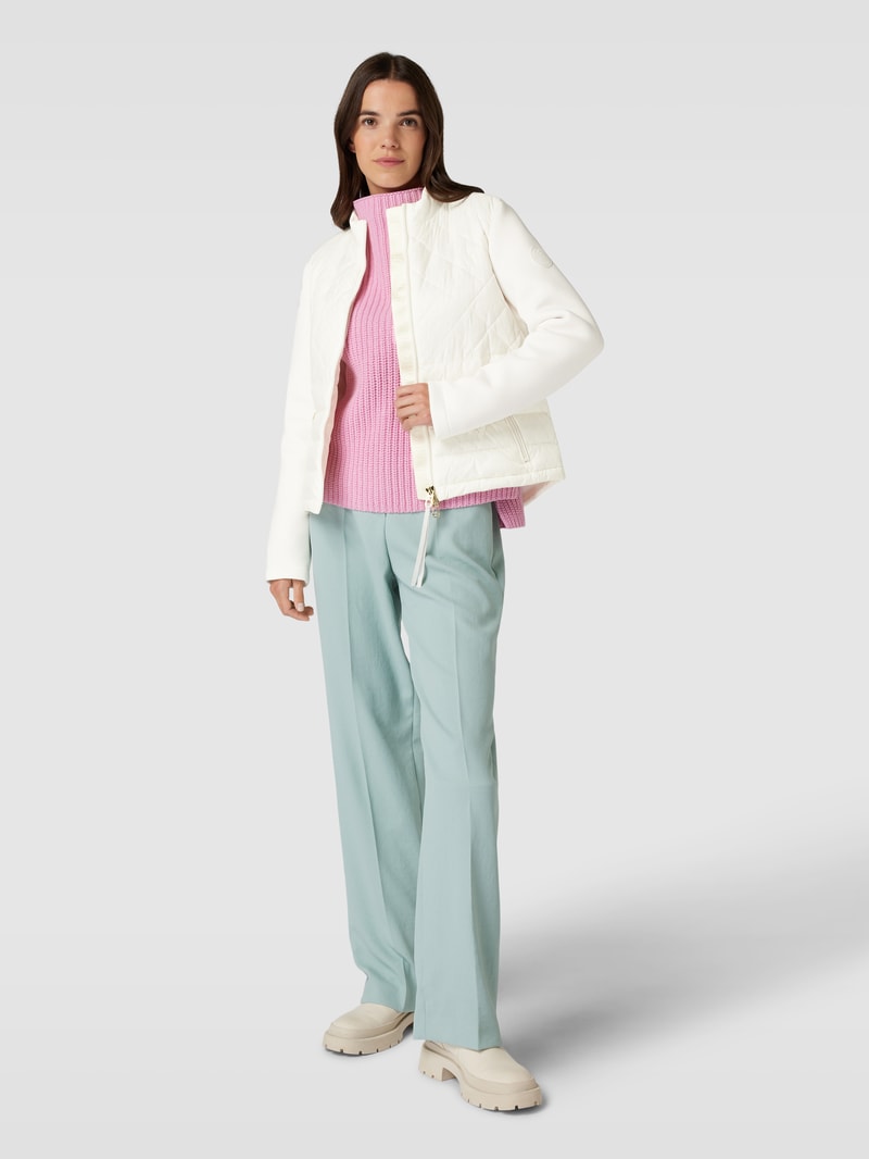 Jacke mit Stepp-Besatz in offwhite