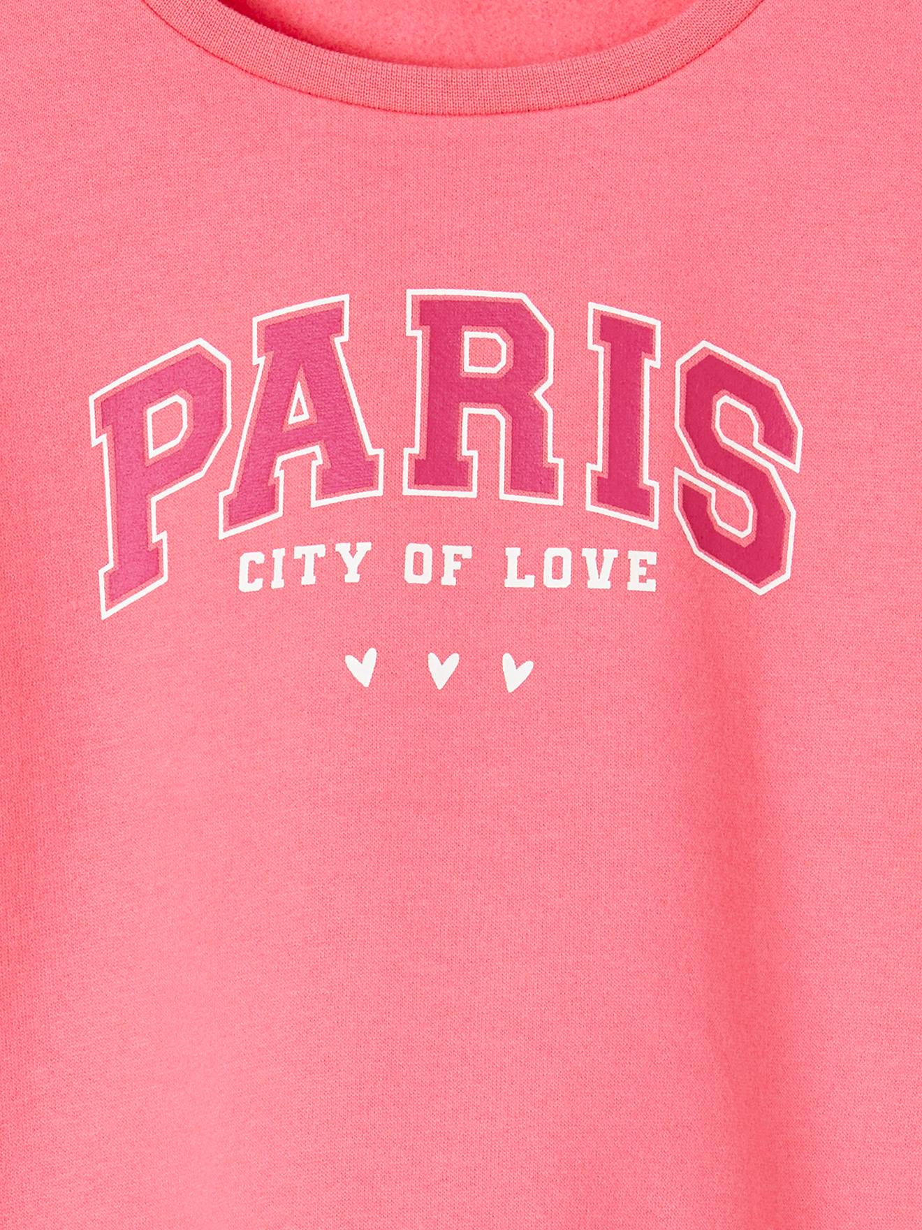 Vertbaudet Mädchen Sweatshirt mit Print Basics Oeko-Tex - grau meliert
