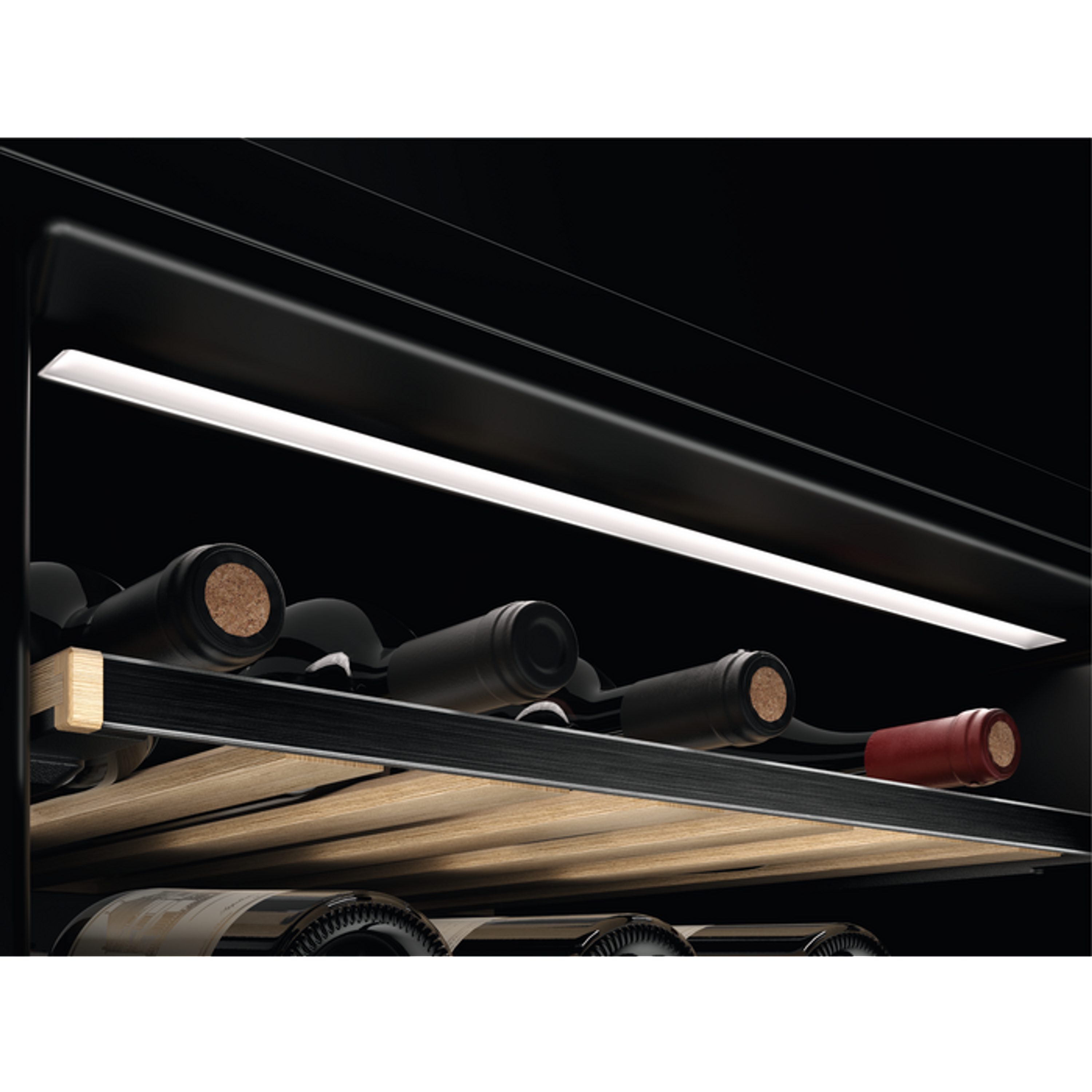 AEG Einbauweinkühlschrank AWUD040B8B, für 40 Standardflaschen á 0,75l,LCD-Display, Weinlagerung