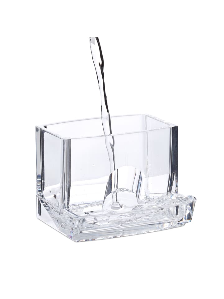 relaxdays Wattestäbchen Aufbewahrung in Transparent günstig kaufen onesize