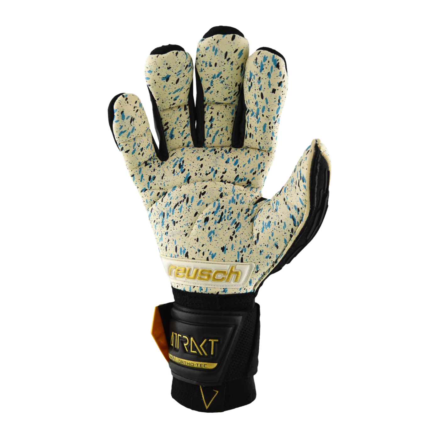Reusch Attrakt Freegel Fusion Ortho-Tec TW-Handschuhe Schwarz Gold F7707