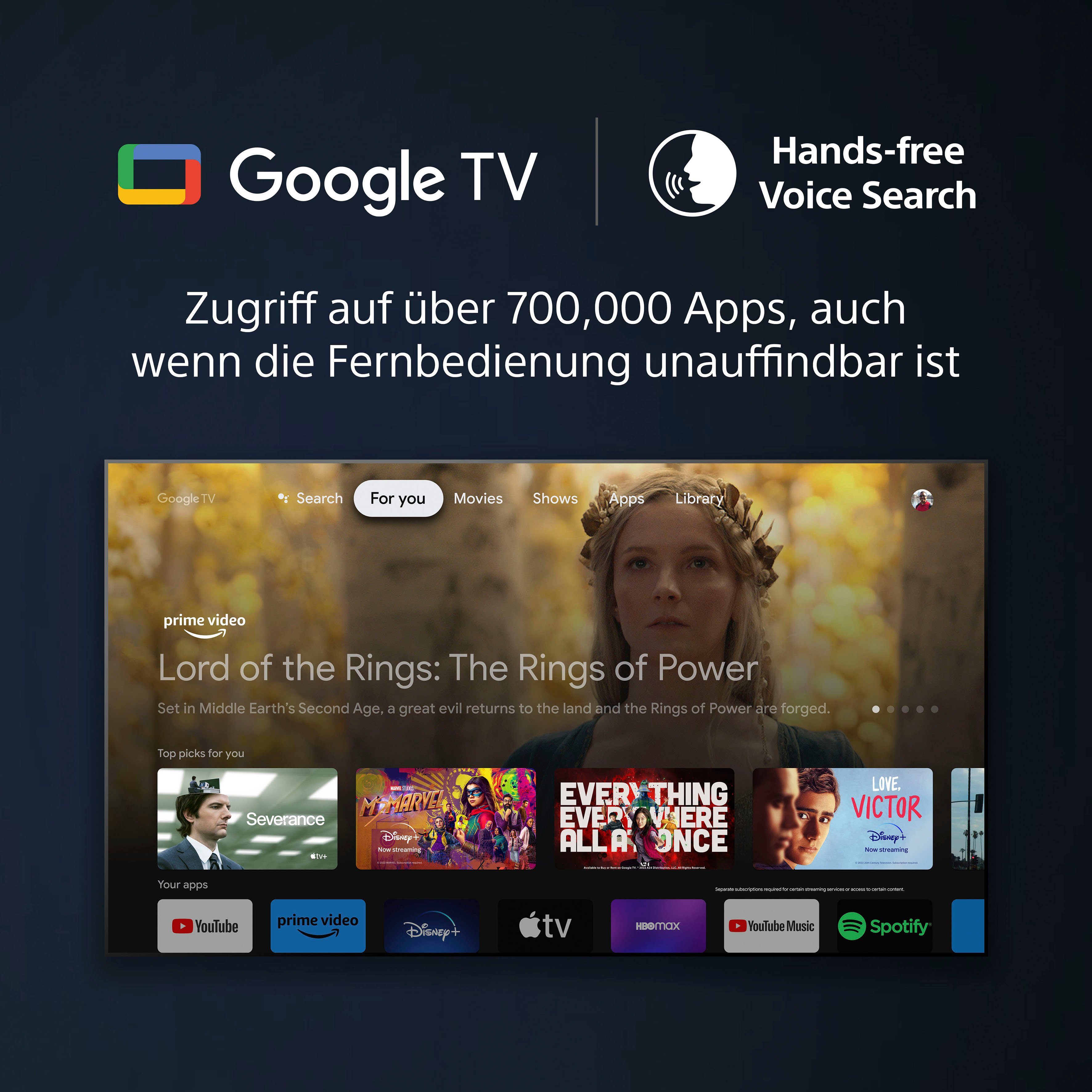 Sony KD-50X75WL LED-Fernseher (126 cm/50 Zoll, 4K Ultra HD, Google TV, Smart-TV, BRAVIA CORE, HDMI 2.1, Gaming-Menü)