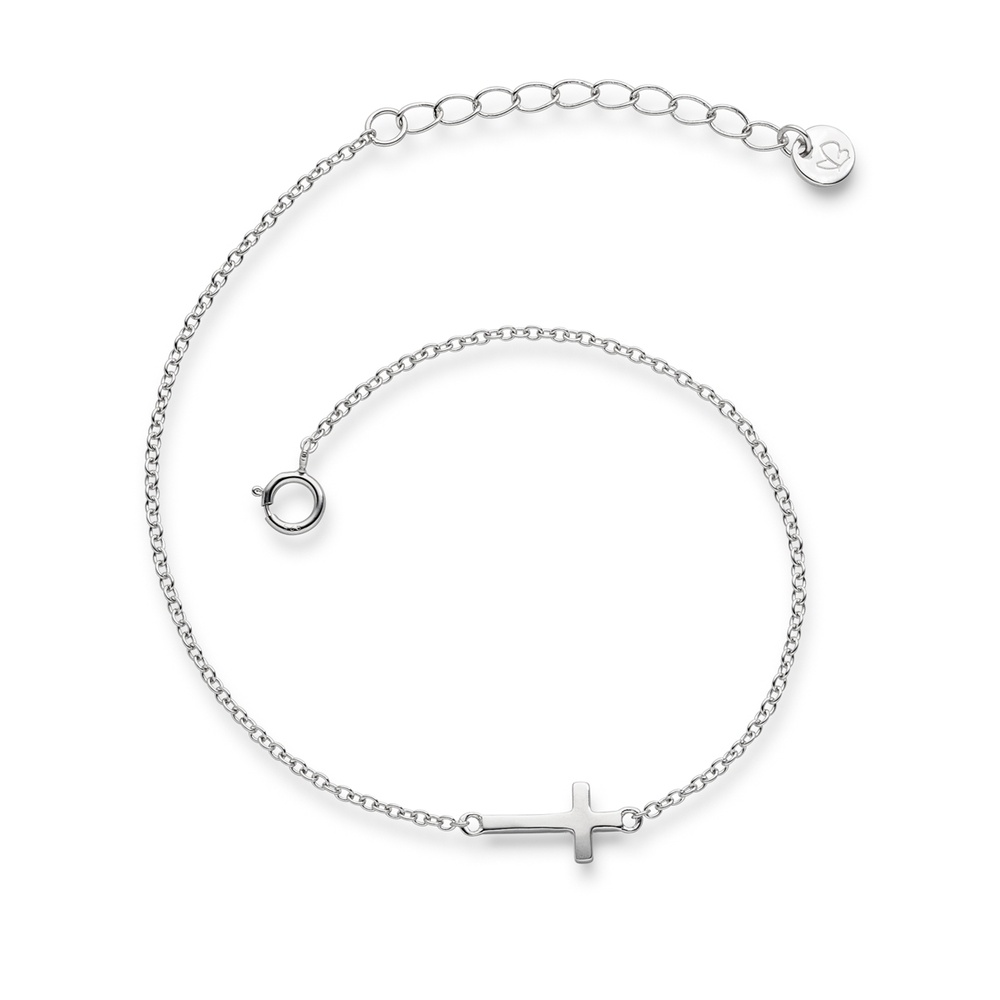 Glanzstücke München Bracelet en argent Croix Argent sterling en Argent Bracelet