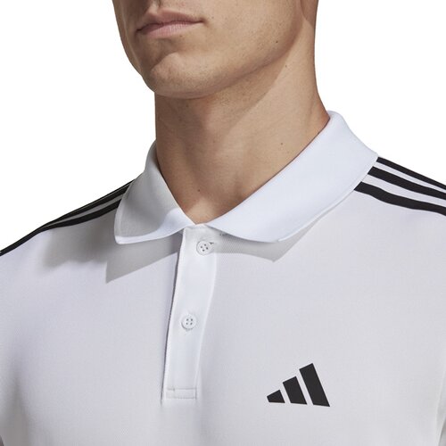 HERREN POLO TRAIN ESSENTIALS PIQUÉ 3-STREIFEN TRAINING