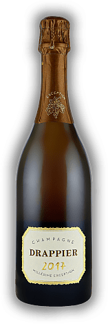 Drappier Millésime Exception Brut 2017 Drappier Millésime Exception Brut 2017 Eine harmonische Vermählung von Frische und Reife, Komplexität und Kraft. Jahrgang 2017 - 0,75	 Liter - Vol 12%
