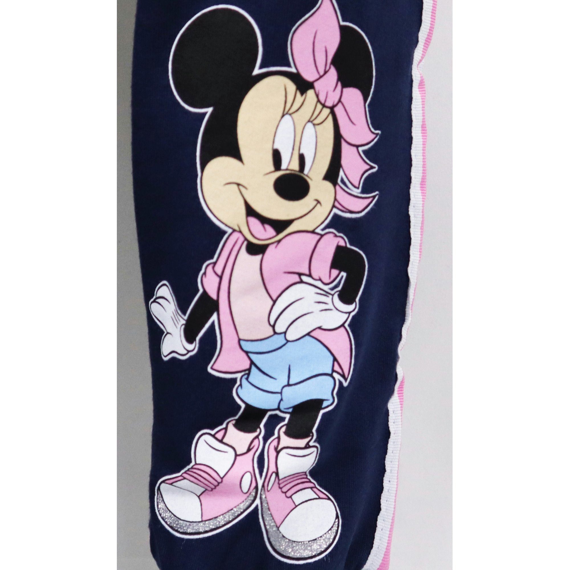 Minnie Mouse Jogginghose  Minnie Maus Mädchen Kinder Hose Gr. 104 bis 134, Dunkelblau