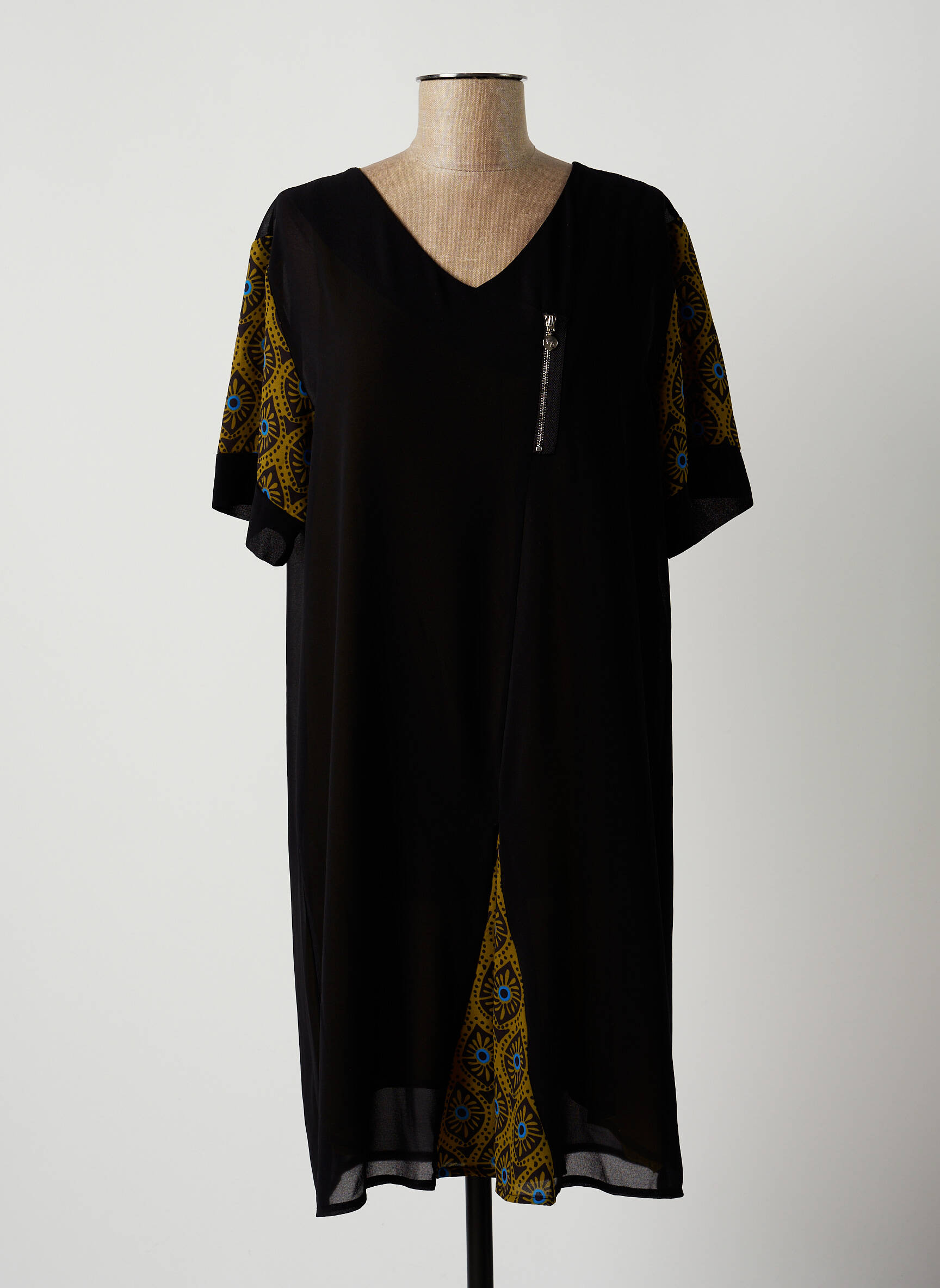 Franck Anna Tuniquemanchecourte Femme couleur noir